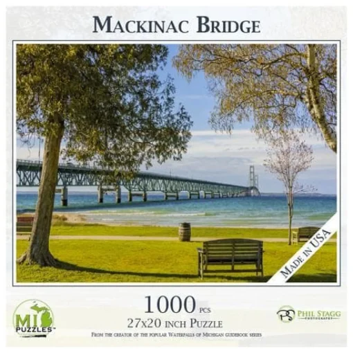 Online Touch of Finland Michigan Puzzle - Mackinac Bridge ${1}