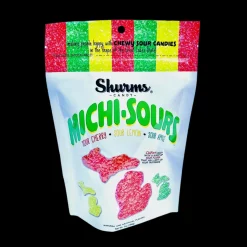 Hot Shurms Michi-Sours Gummies Resealable Pouch (198g) ${1}