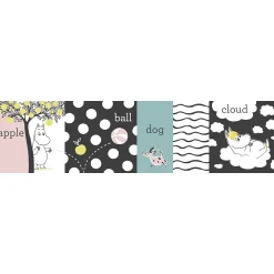 Fashion Moomin Fold-Out Board Book - Words Tummy Time (Ages 0-3) ${1}