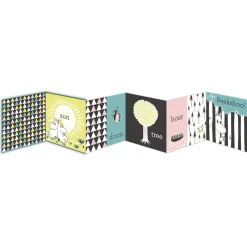 Fashion Moomin Fold-Out Board Book - Words Tummy Time (Ages 0-3) ${1}
