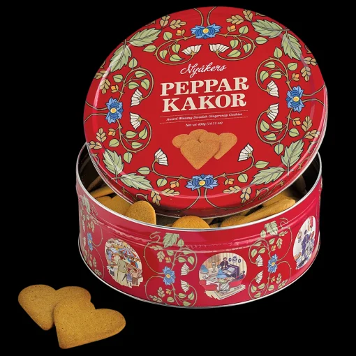Fashion Nyakers Swedish Gingersnap Cookie Tin Red (400g) ${1}