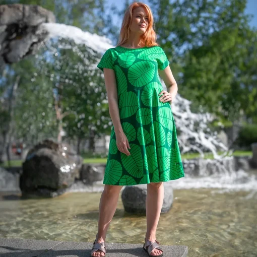 Clearance PaaPii Design PaaPii Julia Dress - Banana Leaf ${1}