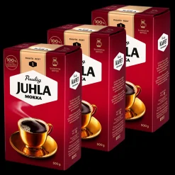 New Paulig Juhla Mokka Coffee Light Roast, 3 Pack ${1}