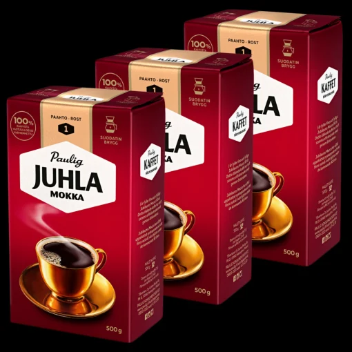 New Paulig Juhla Mokka Coffee Light Roast, 3 Pack ${1}