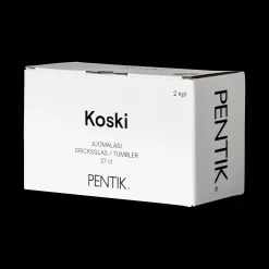 Clearance Pentik Koski Grey Glass Tumbler (Set of 2) ${1}