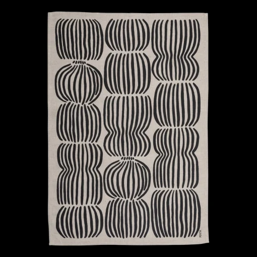 Outlet Pentik Vilja Black / Linen Kitchen Towel ${1}