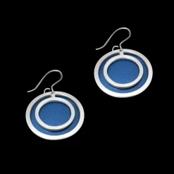 Discount Pohjolan Helmi Ky Pohjolan Helmi - Circle Earrings, Summer Turquoise ${1}