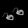 Best Pohjolan Helmi Ky Pohjolan Helmi - Curved Heart Earrings ${1}