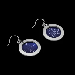 Online Pohjolan Helmi Ky Pohjolan Helmi - Stars in the North Earrings, Midnight Blue ${1}