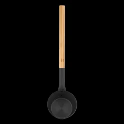 Online Rento Black Aluminum Bamboo Sauna Ladle ${1}