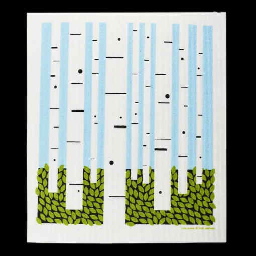 Fashion Swedish Dishcloths Swedish Dishcloth - Birch Trees ${1}