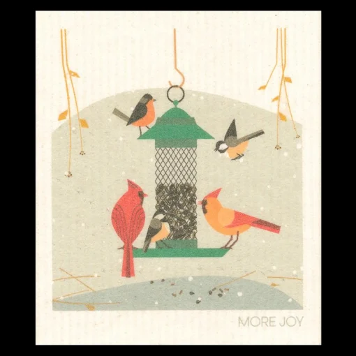 Sale More Joy Swedish Dishcloth - Birds Feeding ${1}