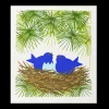 Discount Swedish Dishcloths Swedish Dishcloth - Blue Bird Nest ${1}