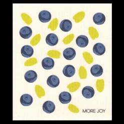 Best More Joy Swedish Dishcloth - Blueberry & Leaves ${1}