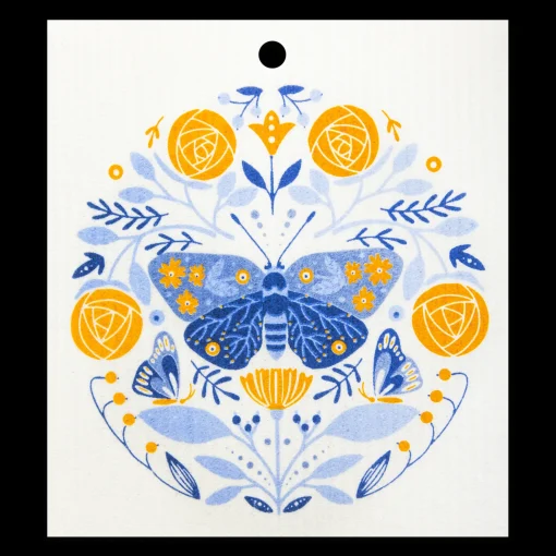 New Swedish Dishcloths Swedish Dishcloth - Butterflys ${1}