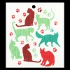 Hot Swedish Dishcloths Swedish Dishcloth - Cats & Paw Prints ${1}