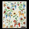 Online Swedish Dishcloths Swedish Dishcloth - Dala Horse Flowers ${1}