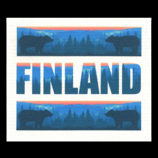 Fashion More Joy Swedish Dishcloth - Finland Landscape ${1}