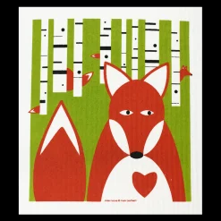 Fashion Swedish Dishcloths Swedish Dishcloth - Fox in Birch ${1}