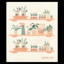 Hot More Joy Swedish Dishcloth - Houseplants ${1}