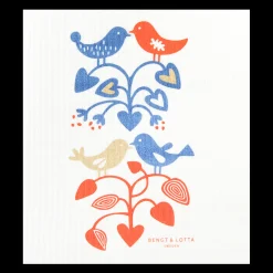 Discount Swedish Dishcloths Swedish Dishcloth - Love Birds ${1}