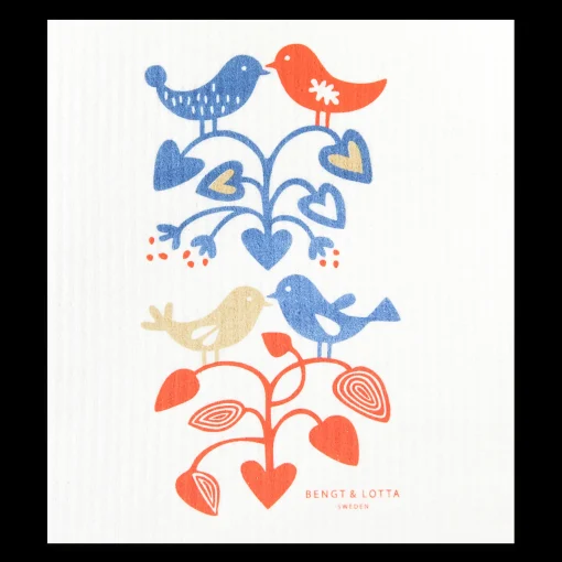 Discount Swedish Dishcloths Swedish Dishcloth - Love Birds ${1}