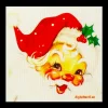 Hot Swedish Dishcloths Swedish Dishcloth - Smiling Santa ${1}