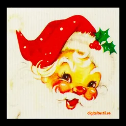 Hot Swedish Dishcloths Swedish Dishcloth - Smiling Santa ${1}