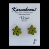 Clearance Veico Lime Birch Flower Earrings ${1}