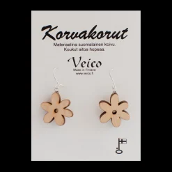 Sale Veico Natural Birch Flower Earrings ${1}